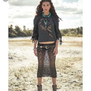 Spell & the Gypsy Collective crochet skirt black